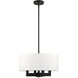 Cresthaven 4 Light 18 inch Black Chandelier Ceiling Light