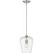 Joliet 1 Light 9 inch Brushed Nickel Pendant Ceiling Light