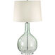Glass 28 inch 100.00 watt Green with Clear Table Lamp Portable Light in Incandescent