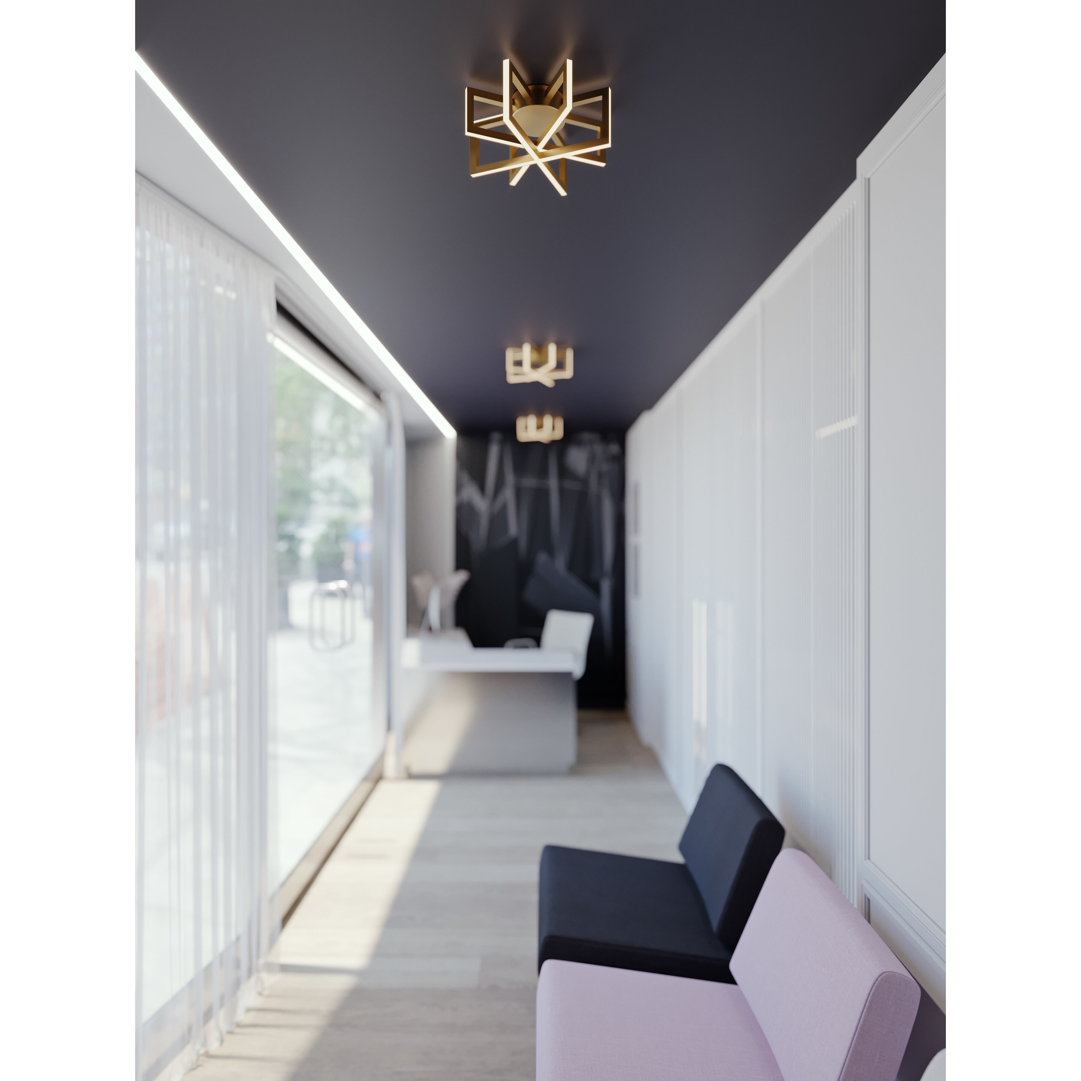 Cass LED 13 inch Gold Flush Mount Ceiling Light 