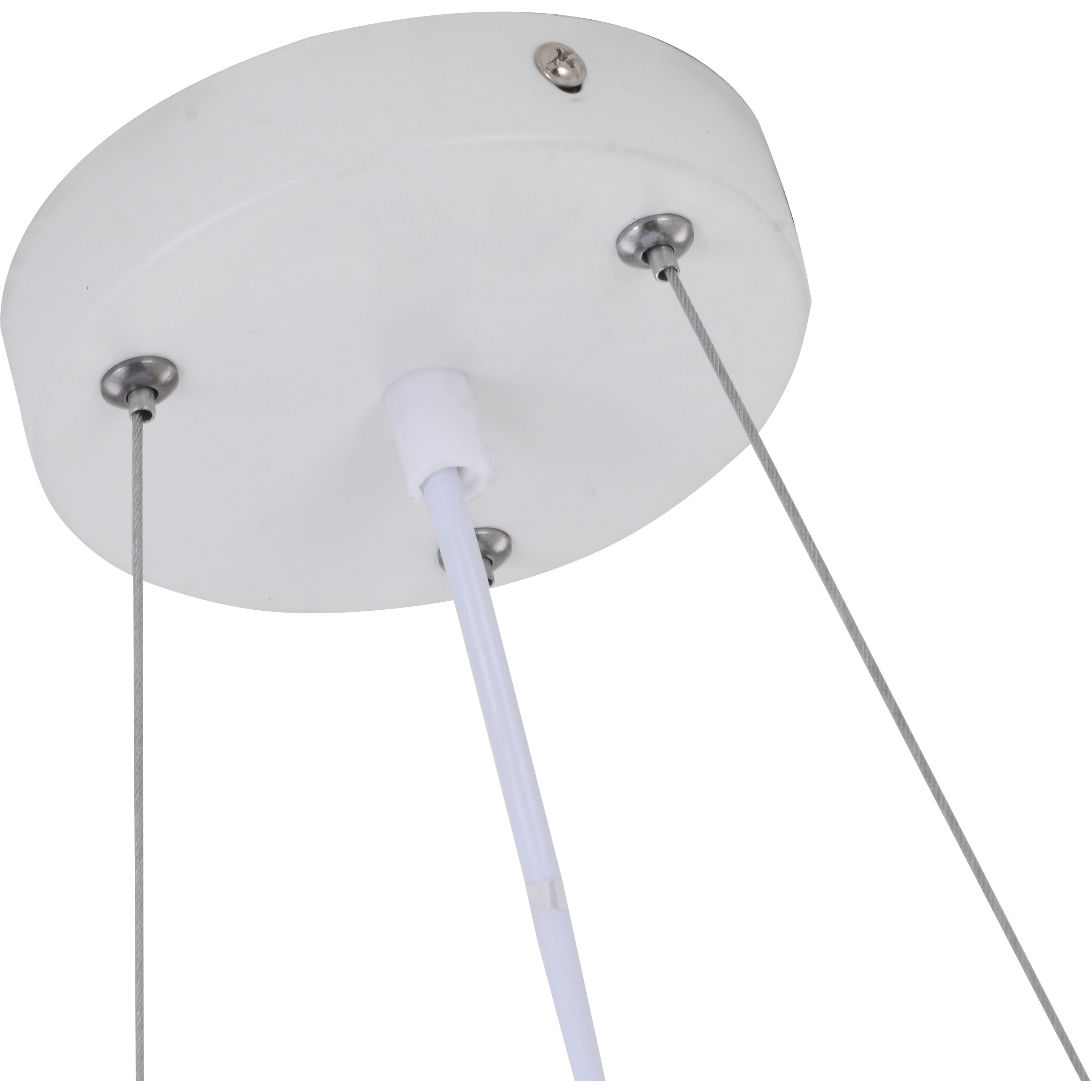 Canada LED 30.7 inch Black and White Chandelier Ceiling Light