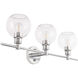 Collier 3 Light 28 inch Chrome Wall sconce Wall Light