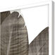 Earthy Palm Brown and White Framed Art