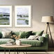 Here Comes the Sun Green and Neutral and White Framed Art