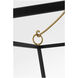 kate spade new york Carlyle 4 Light 24.38 inch Midnight Black / Burnished Brass Lantern Pendant Ceiling Light