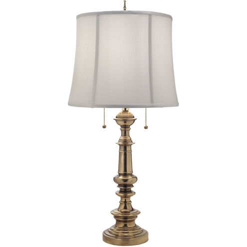 Signature 32 inch 100 watt Burnished Brass Table Lamp Portable Light
