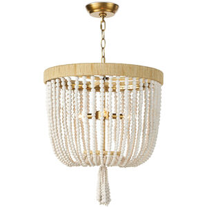 Milos 3 Light 18 inch White Chandelier Ceiling Light