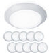 Disc LED 7.4 inch White Flush Mount Ceiling Light in 3000K, 10, WAC Limited