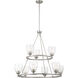 Winsley 9 Light 34 inch Brushed Nickel Chandelier Ceiling Light