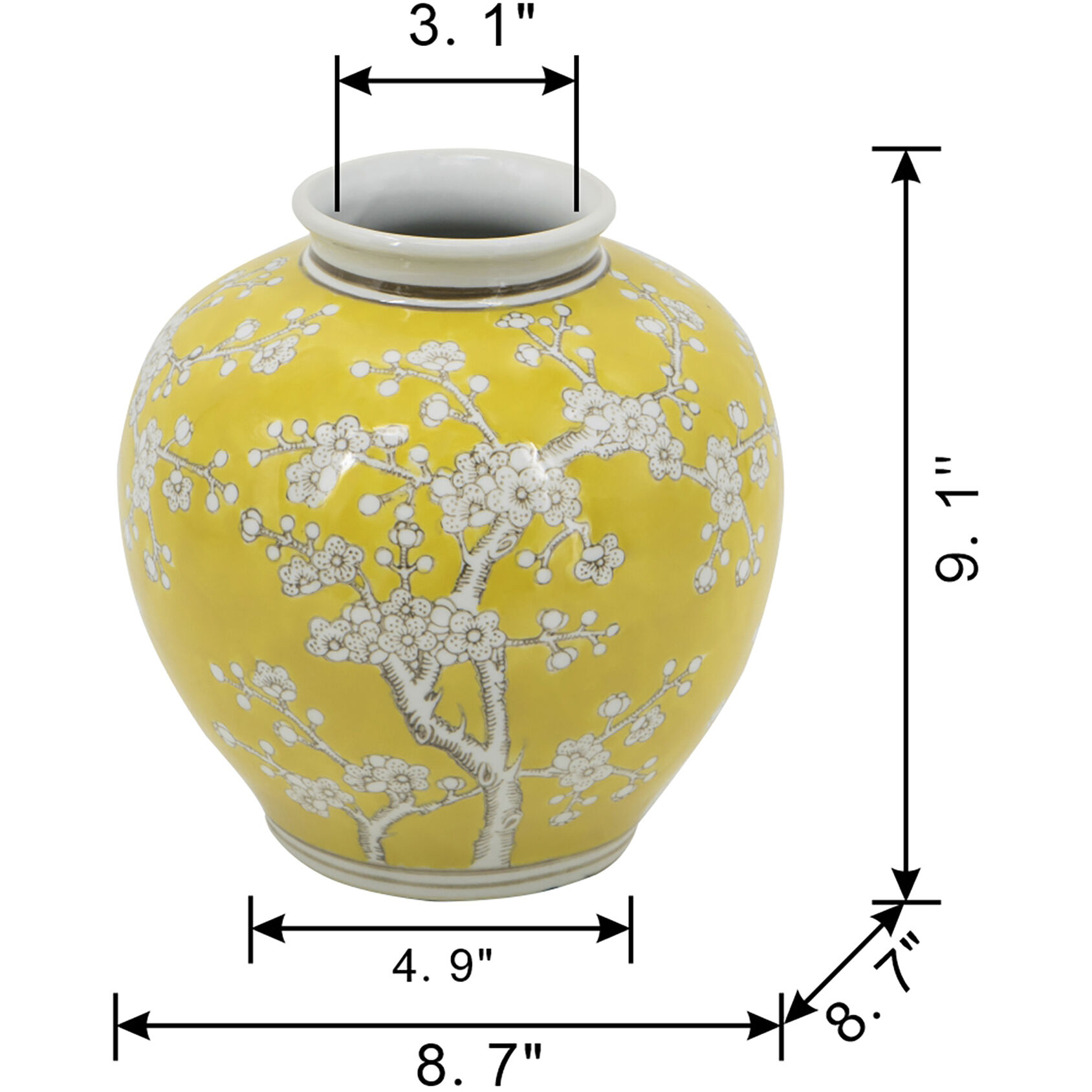 Anita 9.1 X 8.7 inch Vase