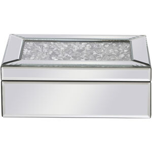 Modern 10 X 7 inch Clear Mirror Jewelry Box