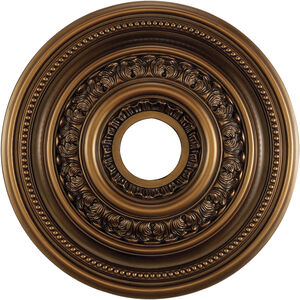 English Study Antique Bronze Medallion