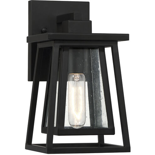 Denver 1 Light 11 inch Matte Black Outdoor Wall Lantern