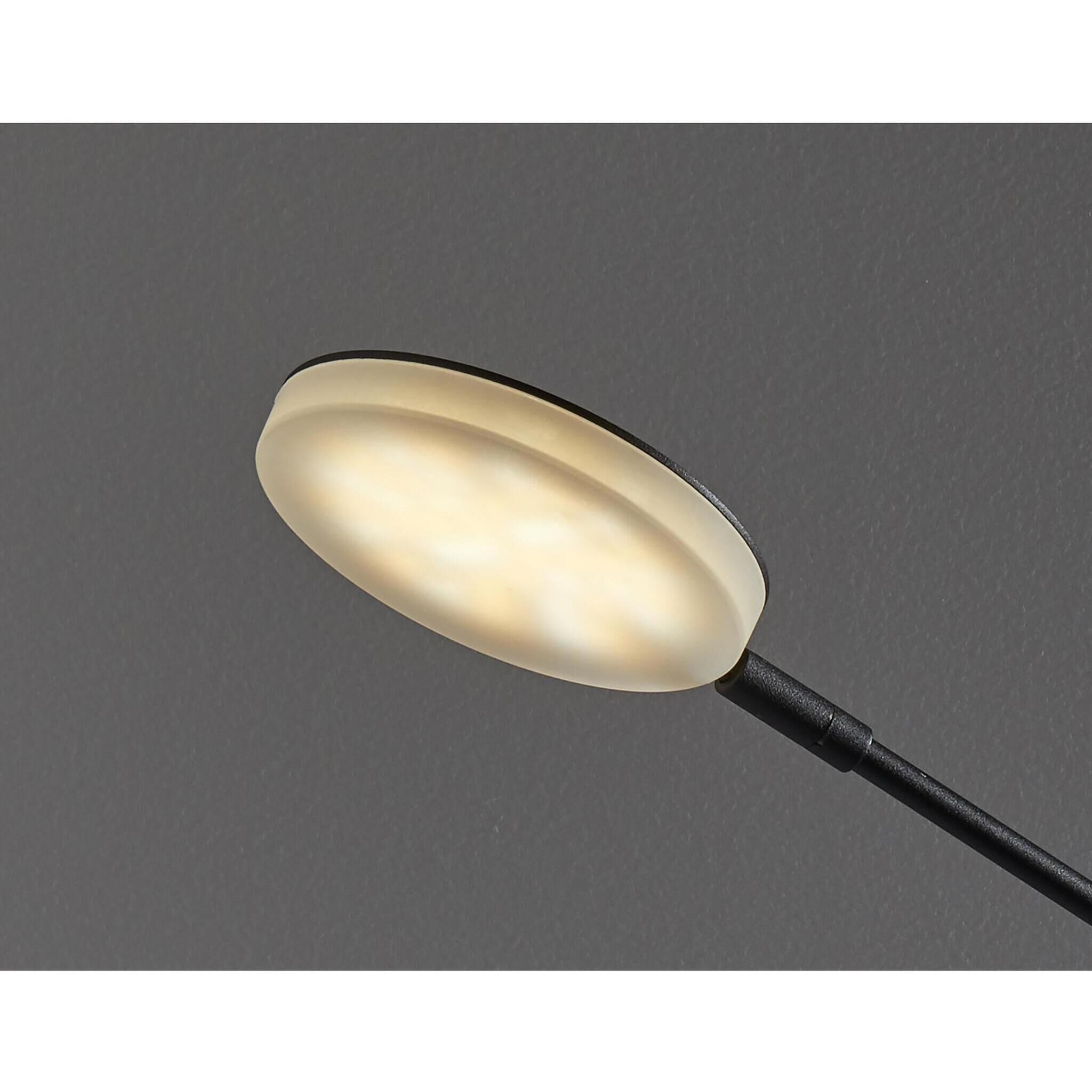 Grover 15 inch 10 watt Black LED Desk Lamp Portable Light, with USB Port