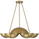 Ivy Lane 6 Light 36 inch Legacy Brass Chandelier Ceiling Light