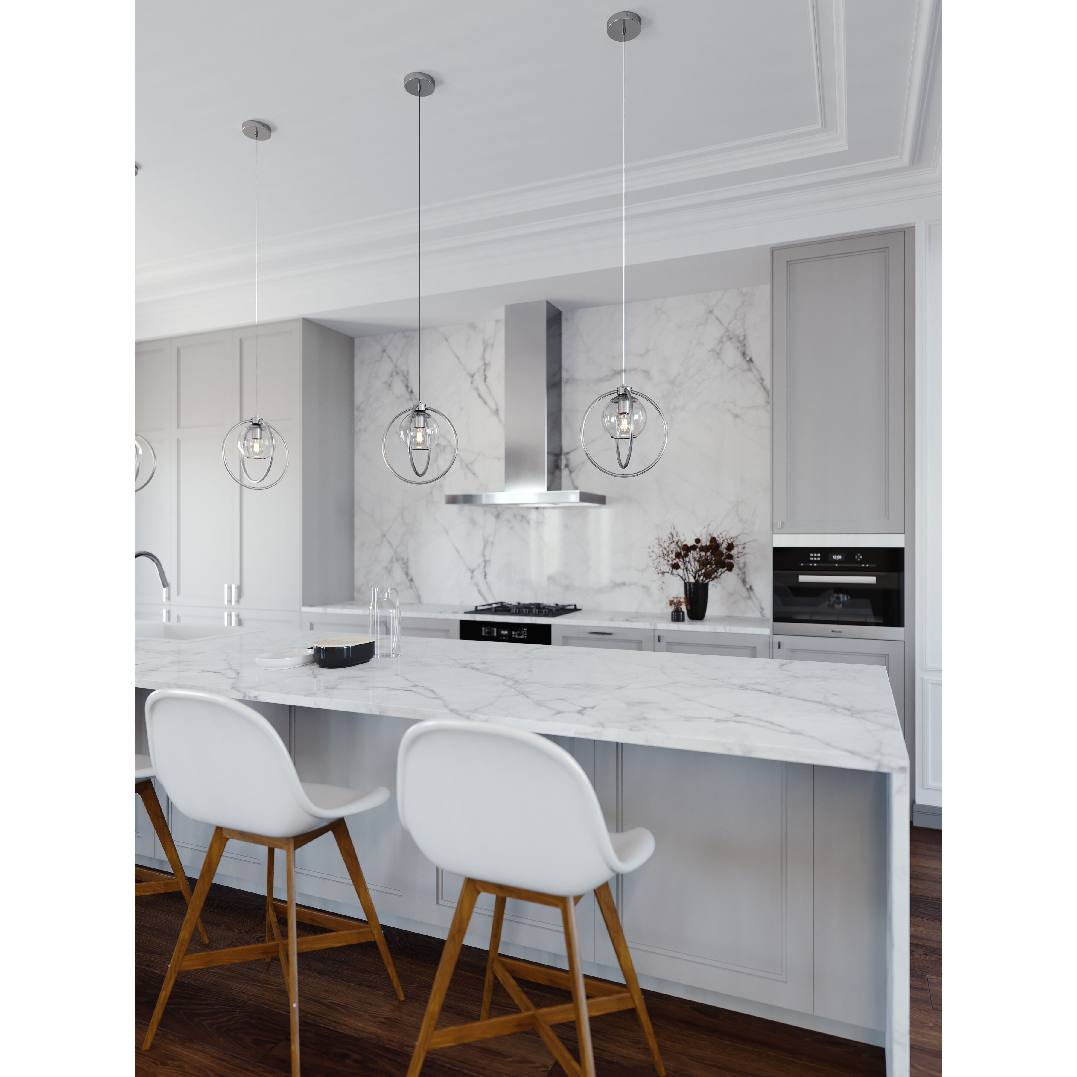 Jamie 1 Light 12 inch Satin Nickel Pendant Ceiling Light