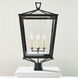 Chapman & Myers DarlanaO 4 Light 31 inch Bronze Outdoor Post Light