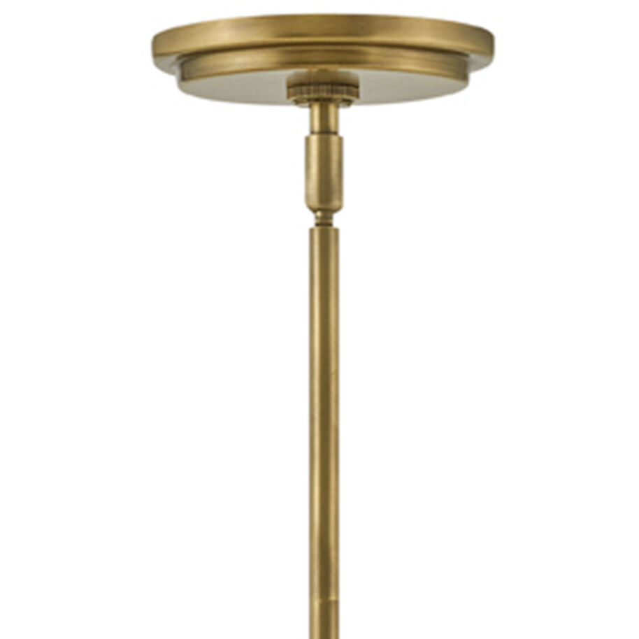 Tournon 3 Light 15 inch Heritage Brass with Black Indoor Pendant Ceiling Light