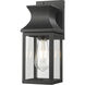 Stockwell 1 Light 13 inch Matte Black Exterior Wall Mount
