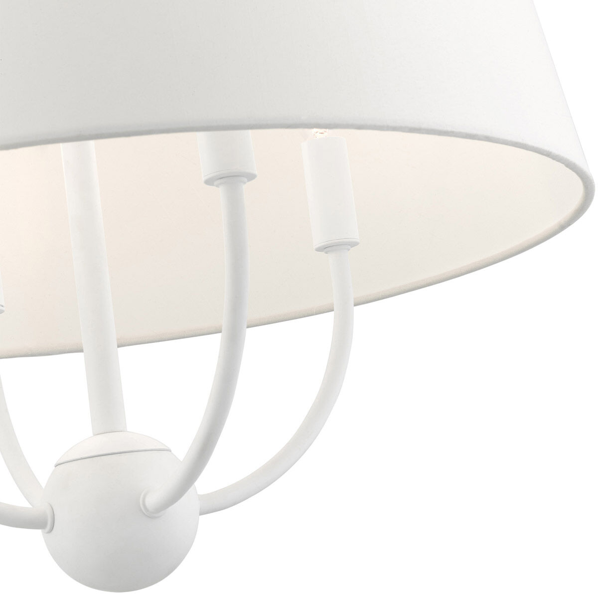 Ridgecrest 4 Light 18 inch White Pendant Chandelier Ceiling Light