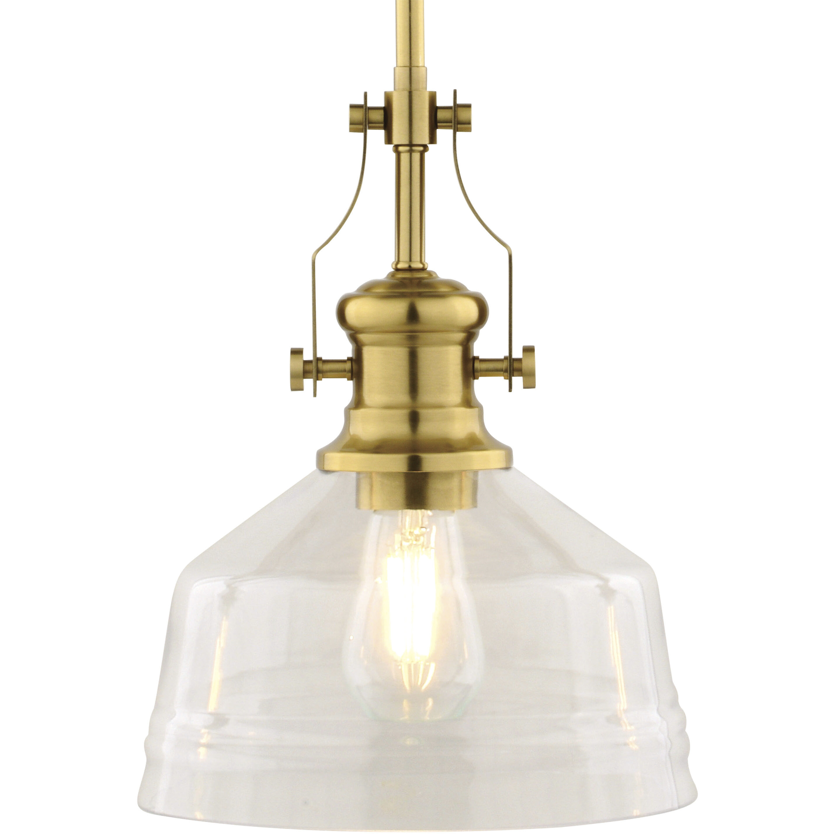 Beloit 1 Light 9 inch Brushed Gold Mini Pendant Ceiling Light