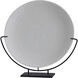 Rafina 21 X 7.05 inch Cream and Black Charger