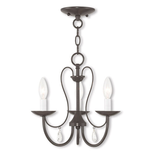 Mirabella 3 Light 15 inch English Bronze Chandelier Ceiling Light