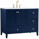 Sommerville 42 X 22 X 34 inch Blue Vanity Sink Set