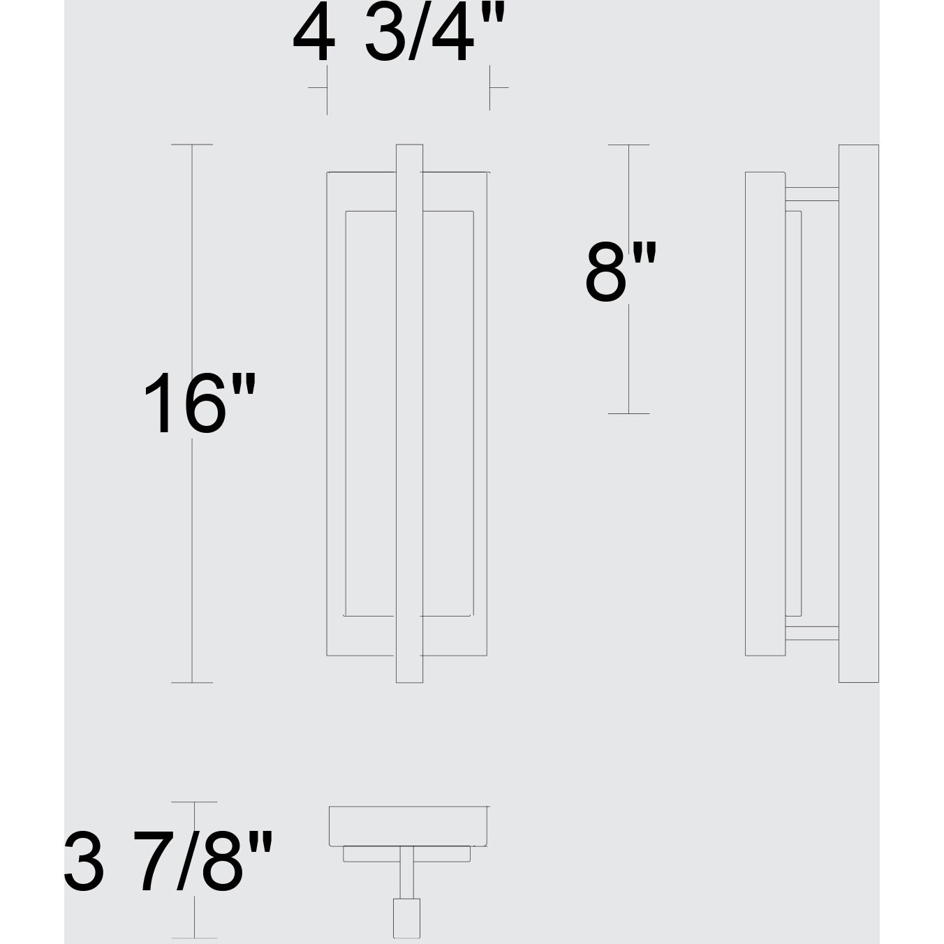 Dakota LED 16 inch Sand Black Outdoor Wall Sconce