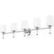 Henri 5 Light 42 inch Chrome Bathroom Vanity Wall Light