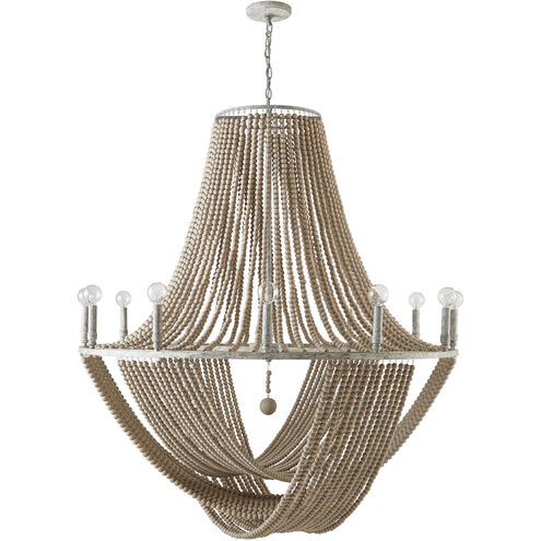 Kayla 12 Light 42 inch Mystic Sand Chandelier Ceiling Light