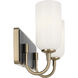 Solia LED 14.25 inch Champagne Bronze with Black Bathroom Vanity Light Wall Light