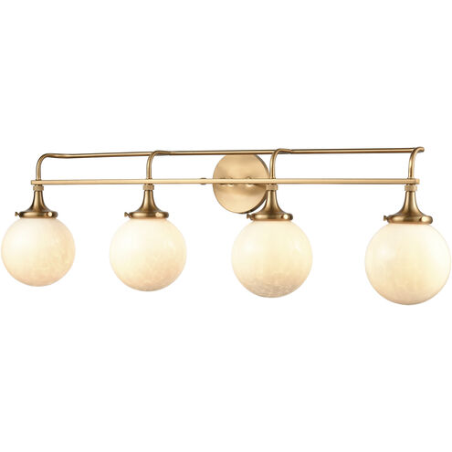 Beverly Hills 4 Light 38 inch Satin Brass Vanity Light Wall Light