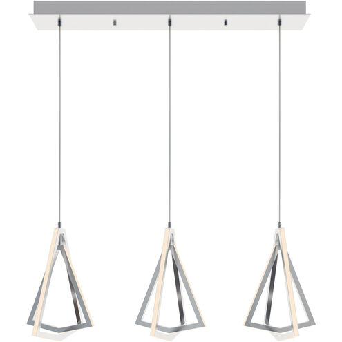 Gianna 3 Light 12.66 inch Satin Nickel Pendant Ceiling Light