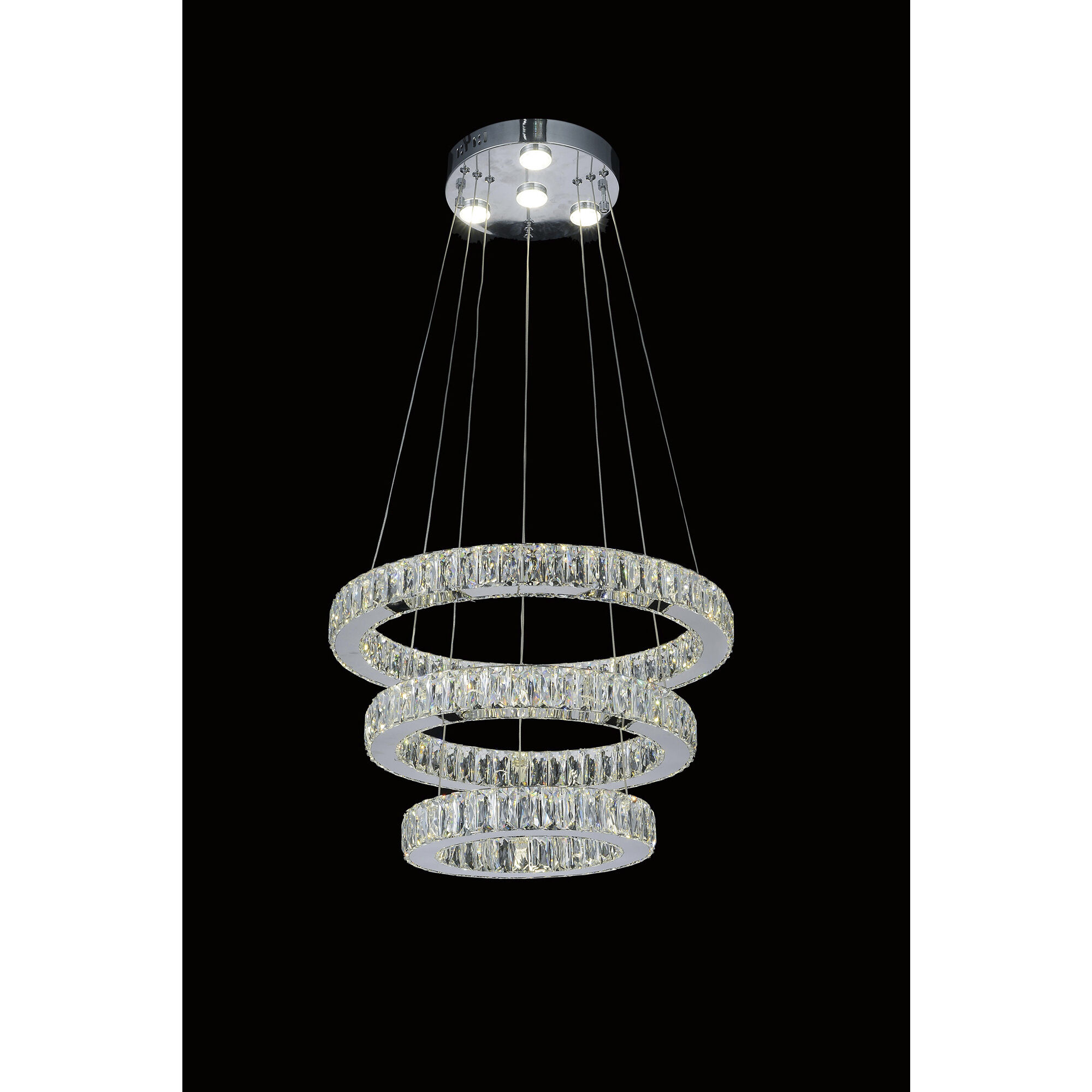 Florence LED 20 inch Chrome Chandelier Ceiling Light