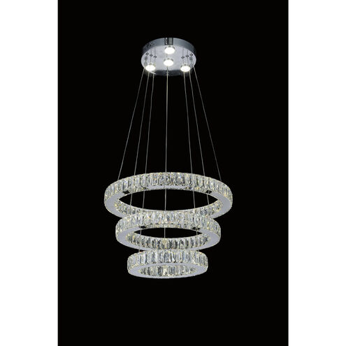 Florence LED 20 inch Chrome Chandelier Ceiling Light