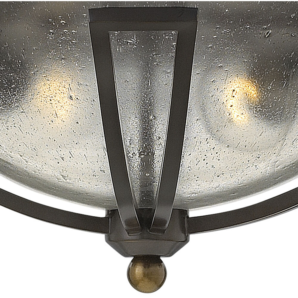 Bolla 2 Light 16.75 inch Olde Bronze Outdoor Flush Mount
