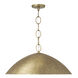 Francesca LED 24 inch Feathered Gold Pendant Ceiling Light