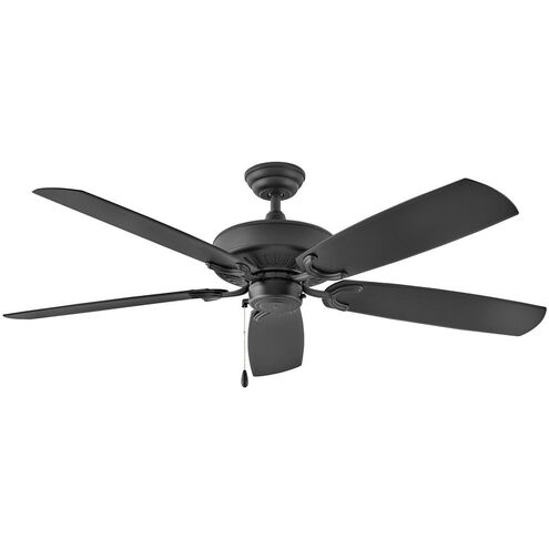 Oasis 60 inch Matte Black Fan, Coastal Elements