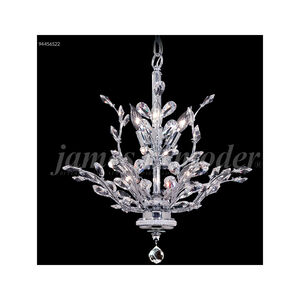 Florale Satin Black Crystal Chandelier Ceiling Light