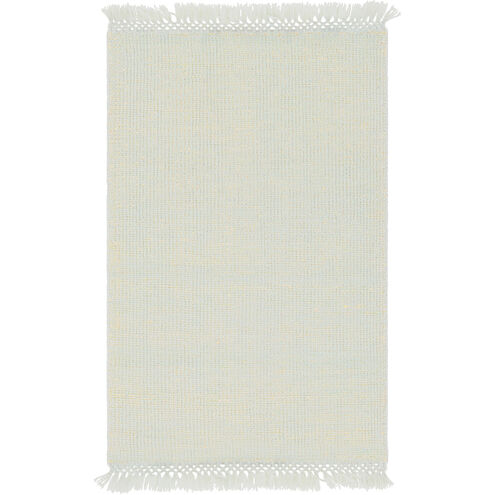 Mirabella 36 X 24 inch Bright Yellow, Pale Blue Rug