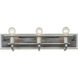 Lofty 3 Light 25.6 inch Silverado and Grey Bath Vanity Wall Light in Silverado/Grey Wood