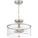 Hailie 4 Light 14 inch Satin Nickel Convertible Semi Flush Ceiling Light