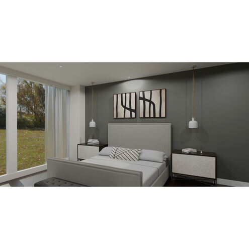 Raquel 1 Light 8 inch Matte White Mini Pendant Ceiling Light, Small