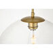 Baxter 3 Light 21 inch Brass Pendant Ceiling Light