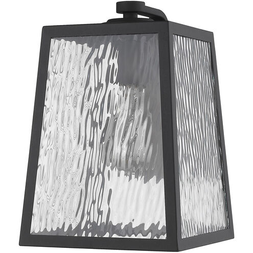 Hirche 1 Light 13 inch Matte Black Exterior Wall Mount