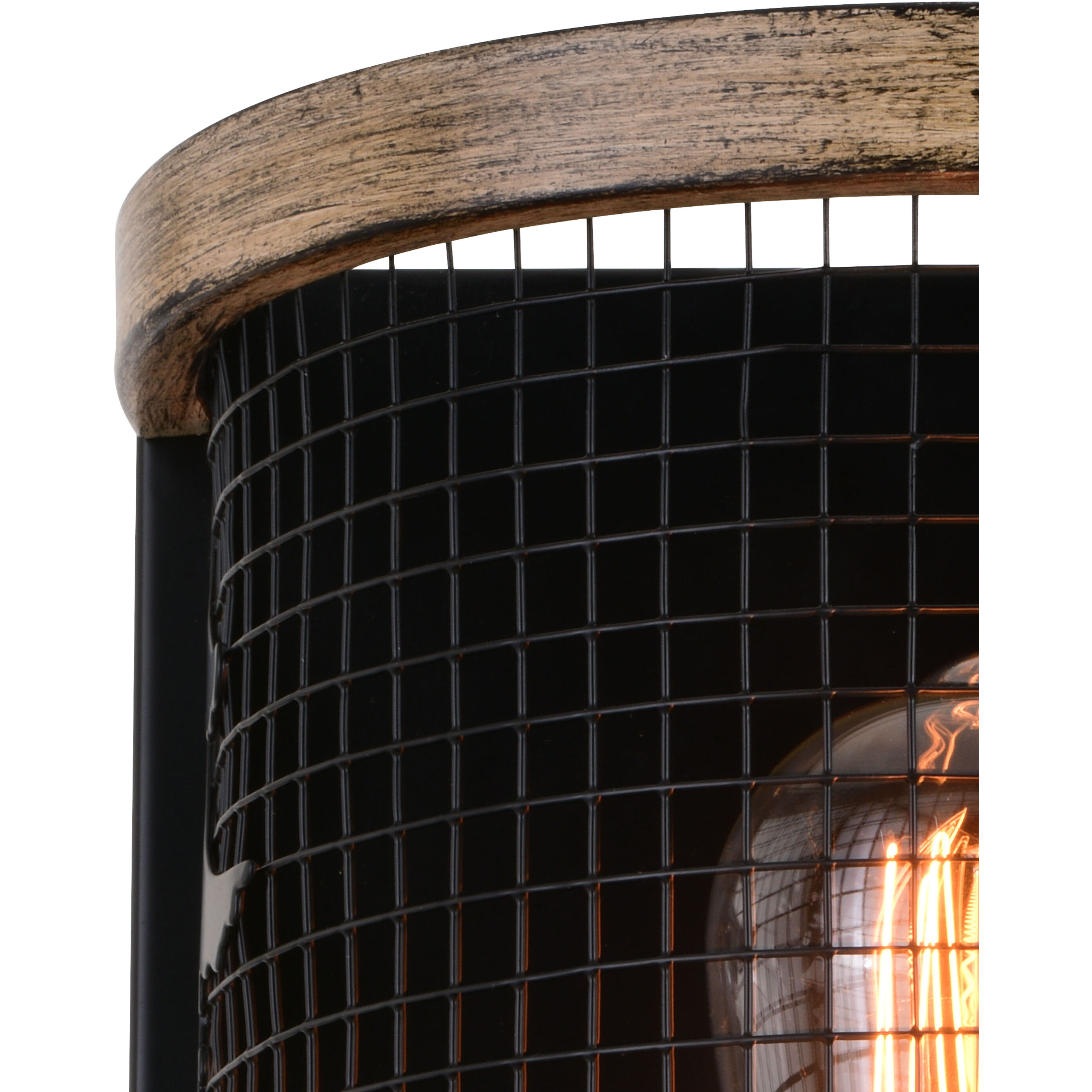 Kodiak LED 8 inch Black and Burnished Teak Wall Light