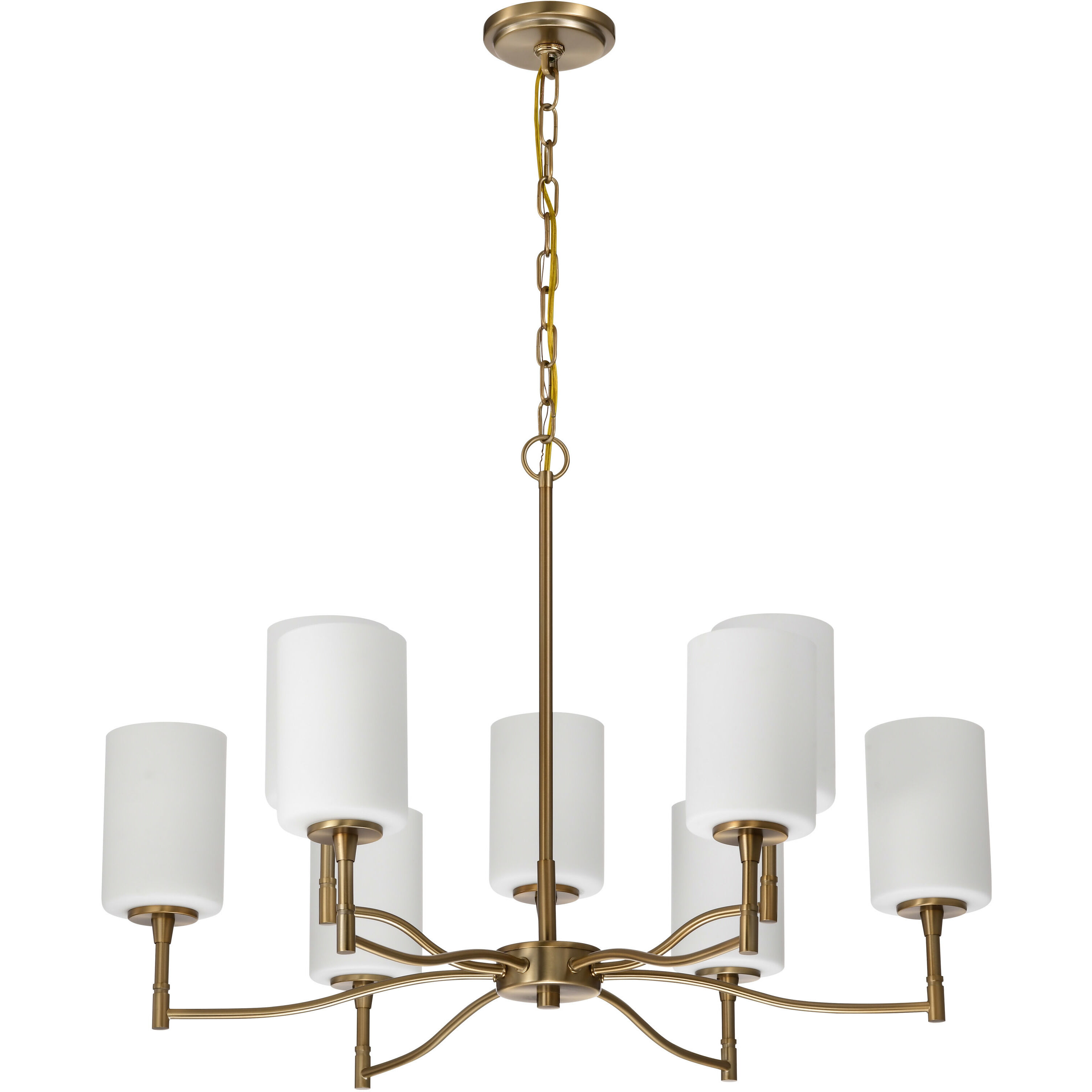 Liam 30 inch Burnished Brass Chandelier Ceiling Light
