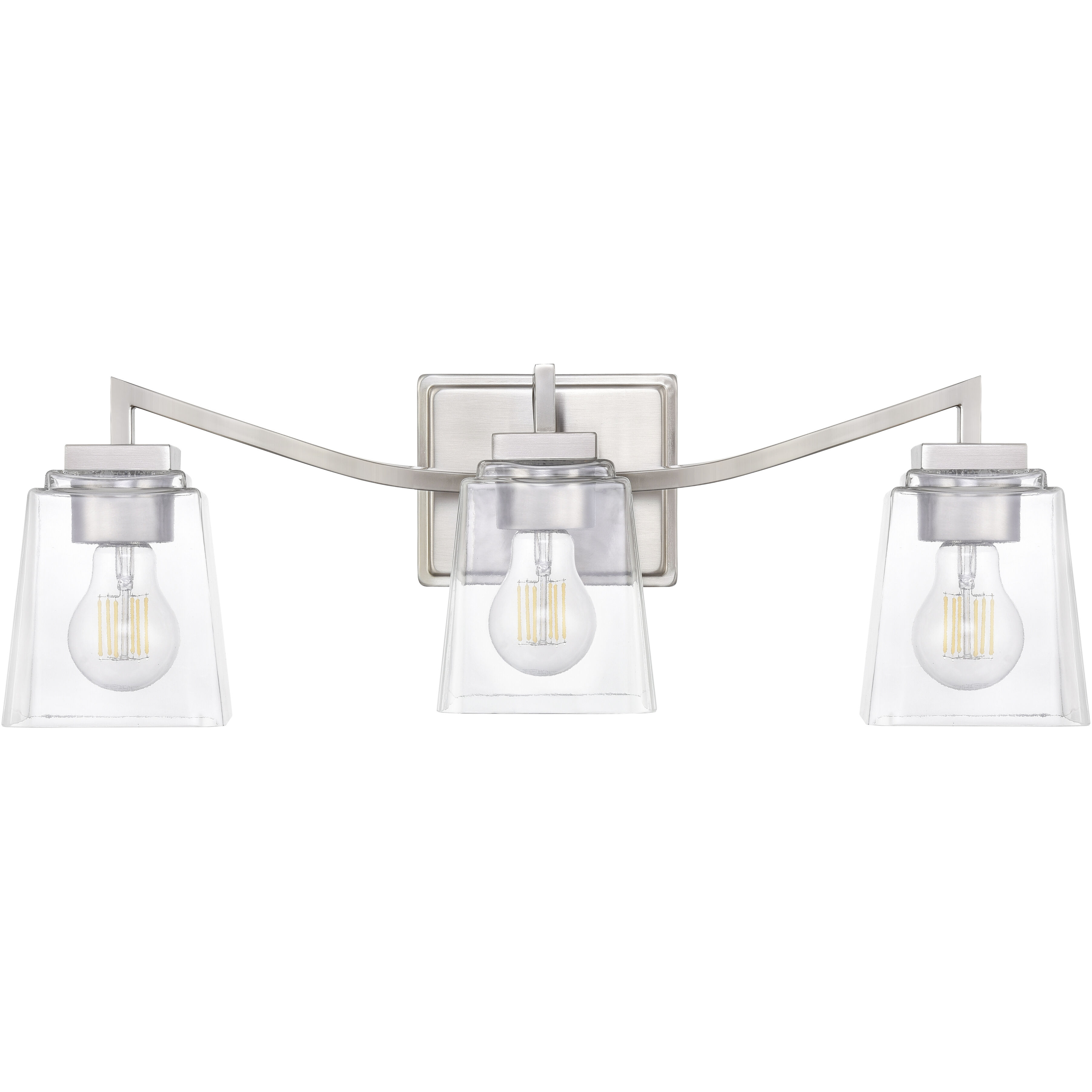 Avenna 3 Light 23.5 inch Brushed Nickel Bathroom Vanity Light Wall Light