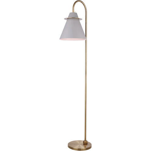 Talia 66 inch 60.00 watt Gold/Grey/White Floor Lamp Portable Light